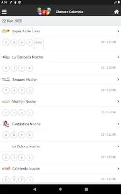 Chances Colombia android App screenshot 4